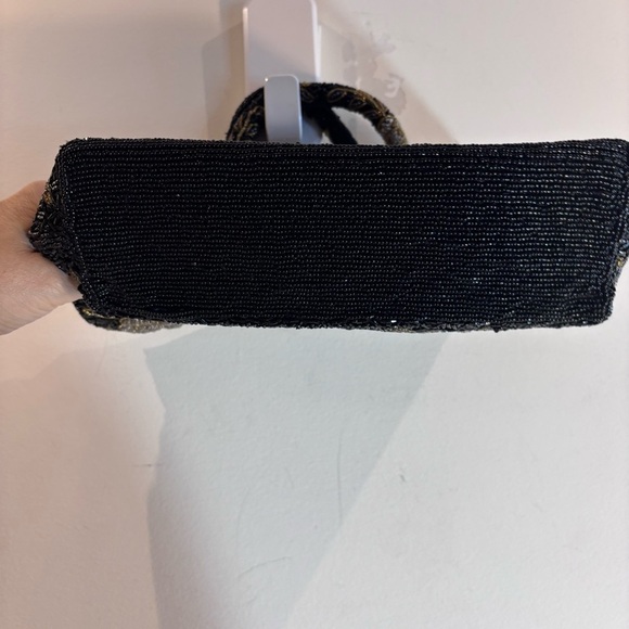 BEADED All Over Handbag Intricate Rise Floral Pattern Bag Purse Unbranded - Picture 10 of 10